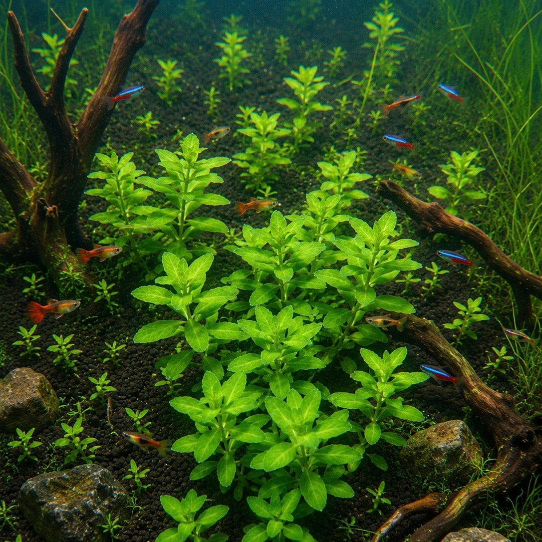 10+ stems Rice Paddy Herb Limnophila live aquarium plant. BUY 2 GET 1 FREE